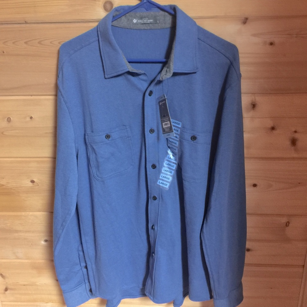 Sweater Shirt Large ultra soft long sleeves blue moonlight men’s Camden